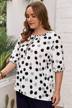 Radiant Curves Poka Dot Blouse