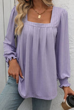 Square Neck Long Sleeve Top 