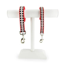 Black & White Plaid - Dog Leash White Helen