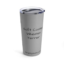 Paws & Reflect: Wheaten Terrier 20oz Stainless Steel Tumbler - Light Gray Printify