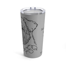 Paws & Reflect: Wheaten Terrier 20oz Stainless Steel Tumbler - Light Gray Printify