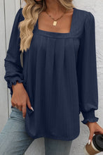 Square Neck Long Sleeve Top 