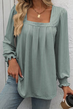 Square Neck Long Sleeve Top 