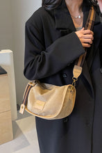 Suede Adjustable Strap Shoulder Bag 