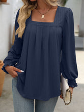 Square Neck Long Sleeve Top 