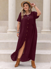 Radiant Curves Round Neck Half Sleeve Dress 