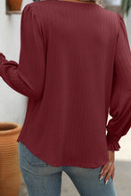 Square Neck Long Sleeve Top 