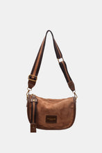 Suede Adjustable Strap Shoulder Bag 