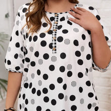 Radiant Curves Poka Dot Blouse