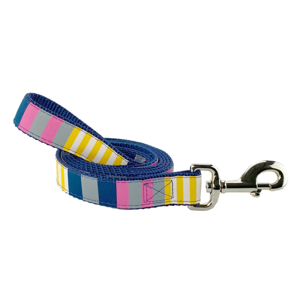 Sunshine Stripe - Dog Leash White Helen