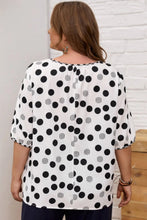 Radiant Curves Poka Dot Blouse