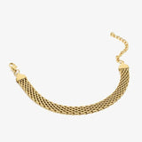 18K Gold-Plated Wide Chain Bracelet