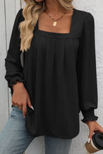 Square Neck Long Sleeve Top 