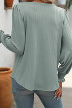 Square Neck Long Sleeve Top 