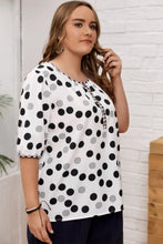 Radiant Curves Poka Dot Blouse