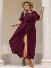 Radiant Curves Round Neck Half Sleeve Dress 