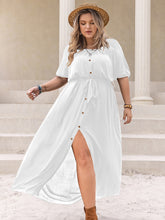 Radiant Curves Round Neck Half Sleeve Dress 