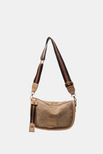 Suede Adjustable Strap Shoulder Bag 