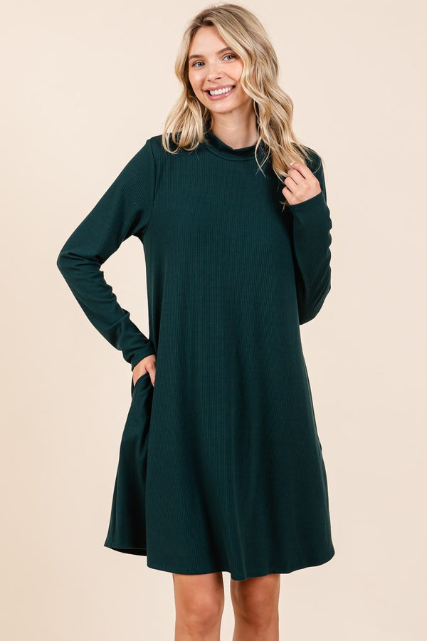 Long Sleeve Dress with Pockets