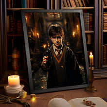 Personalized Portrait -  Harry Potter with Wooden Frame