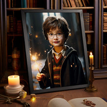 Personalized Portrait -  Harry Potter with Wooden Frame