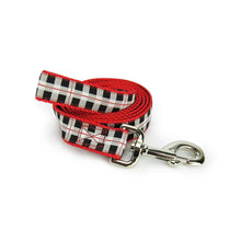 Black & White Plaid - Dog Leash White Helen