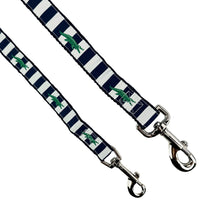 Alligators (Navy) - Dog Leash White Helen