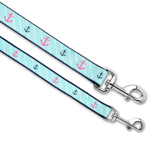 Pink Anchor - Dog Leash White Helen