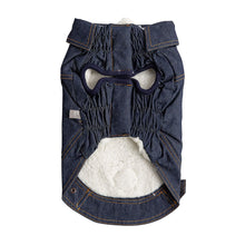 Denim Dog Jacket - Denim Blue - bottom view. 