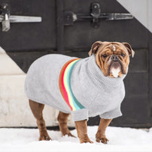 Retro Dog Sweater - Grey Mix