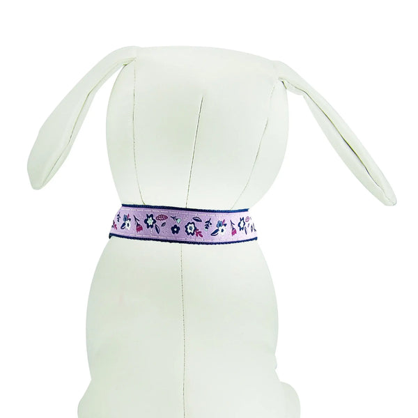 Metro Floral - Dog Collar White Helen