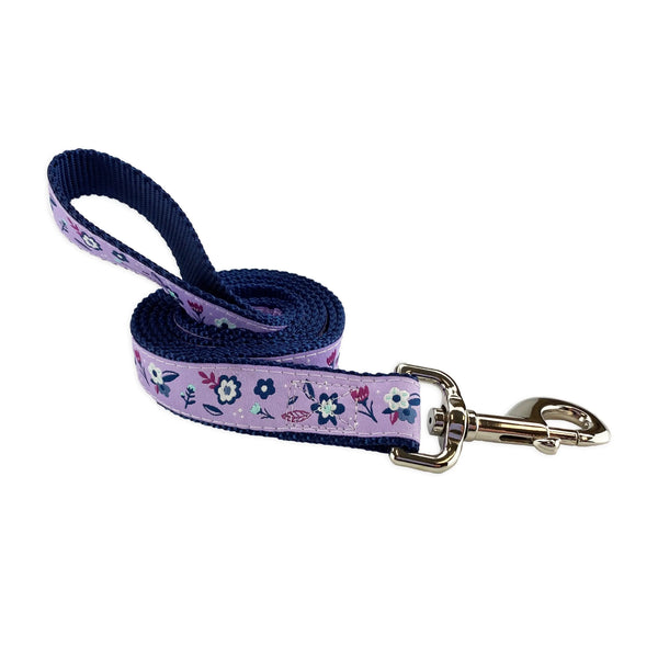 Metro Floral - Dog Leash White Helen