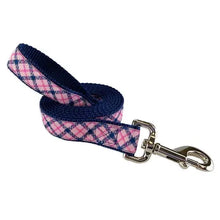 Preppy Plaid - Dog Leash White Helen