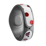 Dots- Decal Skin Wrap Kit for the Disney Magic Band - Red Dots