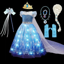 Elsa Princess Light Up Dress Ariel Splash