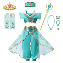 Full-Length Jasmine Princess Costume for Kids - Ideal for Birthdays and Cosplay