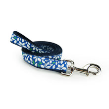 Blue Floral - Dog Leash White Helen