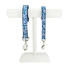 Blue Floral - Dog Leash White Helen