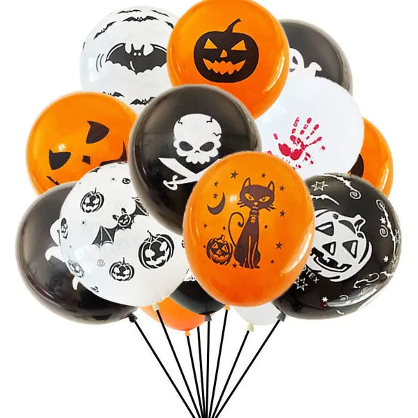 100Pcs Halloween Latex Balloons 12 Inch