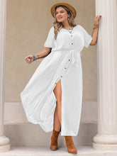 Radiant Curves Round Neck Half Sleeve Dress 