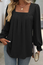 Square Neck Long Sleeve Top 