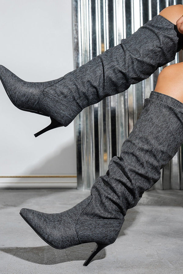 Point Toe Stiletto Boots 