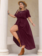 Radiant Curves Round Neck Half Sleeve Dress 