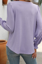 Square Neck Long Sleeve Top 