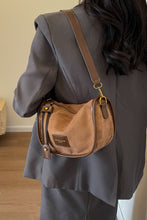 Suede Adjustable Strap Shoulder Bag 