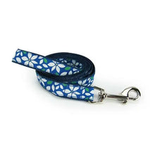 Blue Floral - Dog Leash White Helen