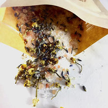 Calming Bath Salts - Lavender Detox Blend. Photo shows product. 