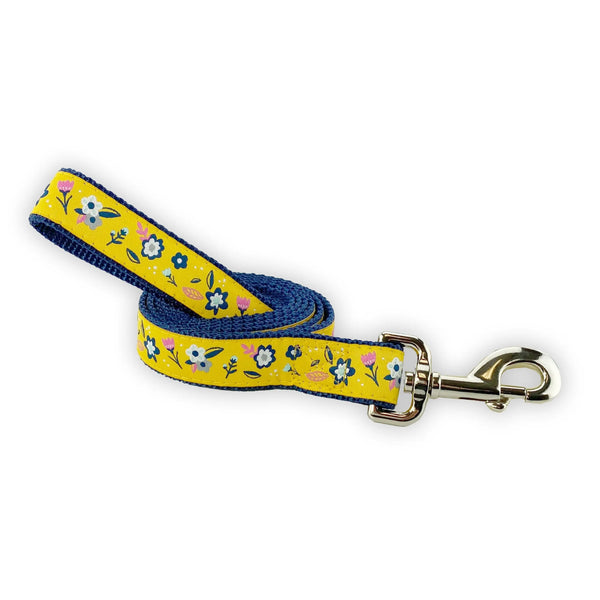 Sunshine Floral - Dog Leash White Helen